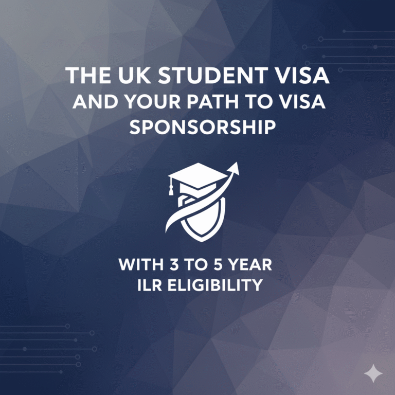 The UK Student Visa and Your Path to Visa Sponsorship with 3 to 5 Year ILR Eligibility