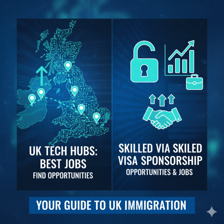 UK Tech Hubs: Where to Find the Best Skilled Visa Sponsorship Opportunities and Jobs