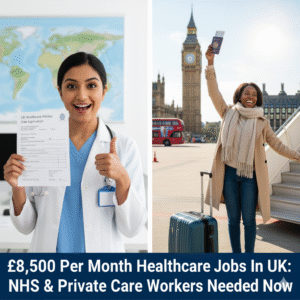 £8,500 Per Month Healthcare Jobs In UK: NHS & Private Care Workers Needed Now