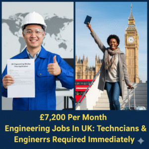 £7,200 Per Month Engineering Jobs In UK: Technicians & Engineers Required Immediately