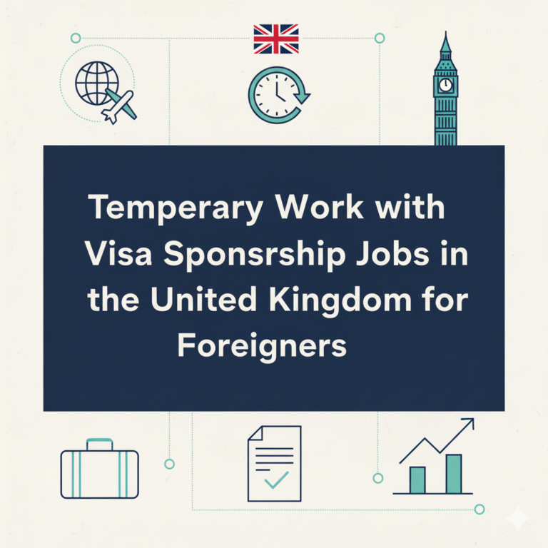 Temporary Work with Visa Sponsorship Jobs in the United Kingdom for Foreigners